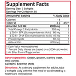 Secure safety seal details on the cap of the Bronson premium krill oil imported container.