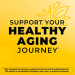 Close up of supplement facts panel on Nature Made Stress B Complex bottle