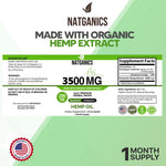 Natganics ultra strength hemp oil 30ml bottle