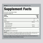 Piping Rock Pumpkin Seed Oil supplement bottle nutritional label