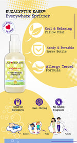 Side view of California Baby Eucalyptus Ease 6.5 fluid ounce spray