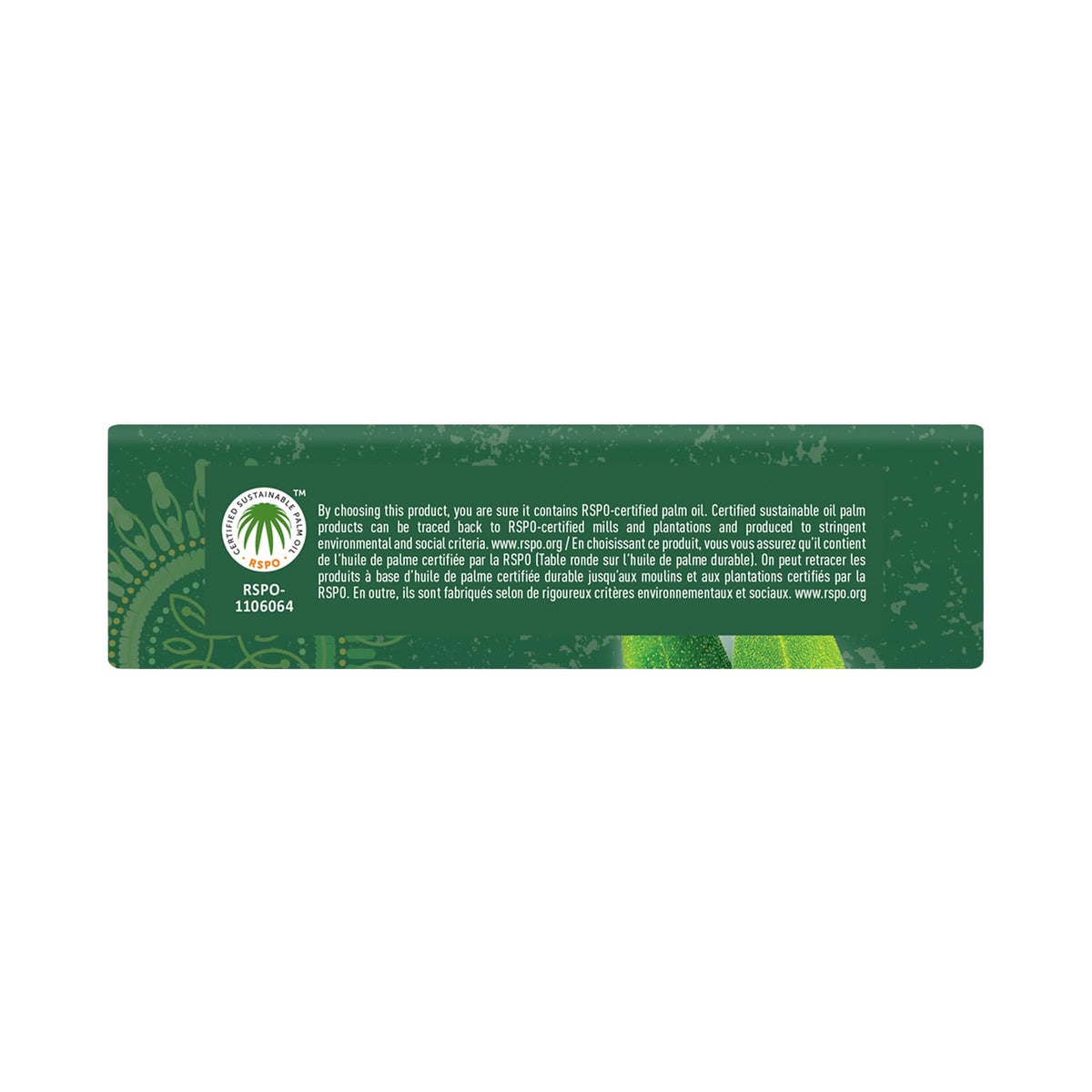 Product information label on Desert Essence tea tree soap