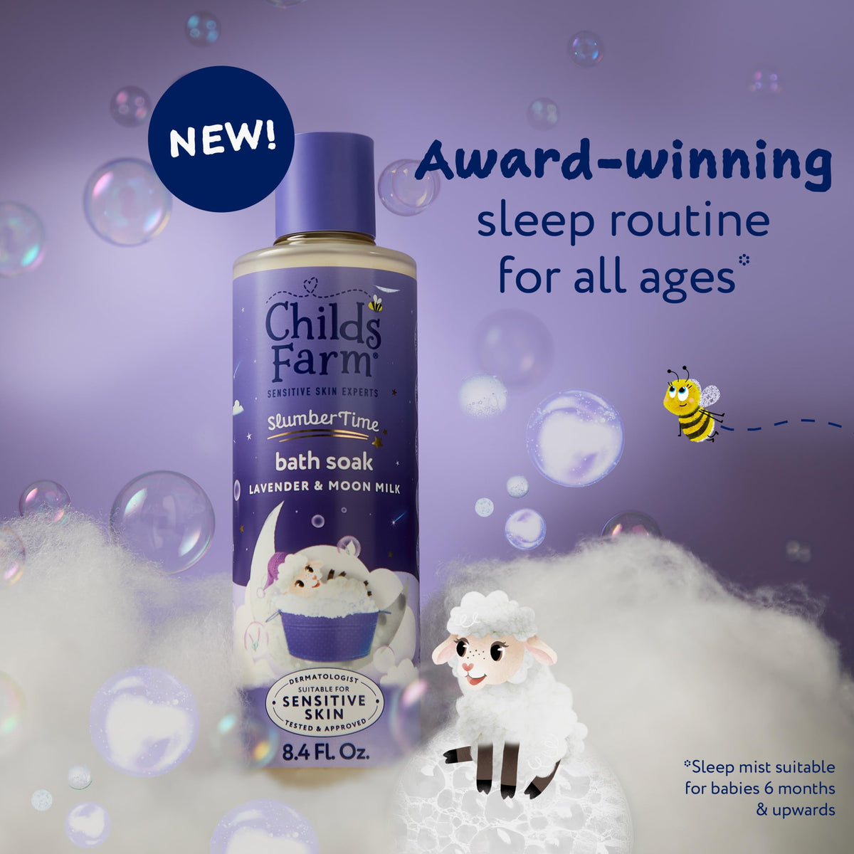 Childs Farm SlumberTime 250ml bottle for sensitive skin