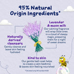 Childs Farm baby bath soak bottle label details