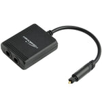 Side profile of KabelDirekt SPDIF optical signal splitter