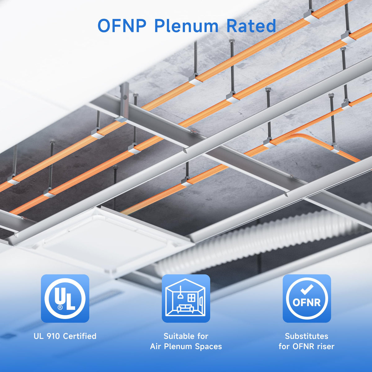 LC connector end of the Cable Matters duplex fiber patch cord