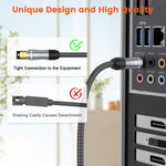 Vanaux digital audio cable showing aluminum alloy housing