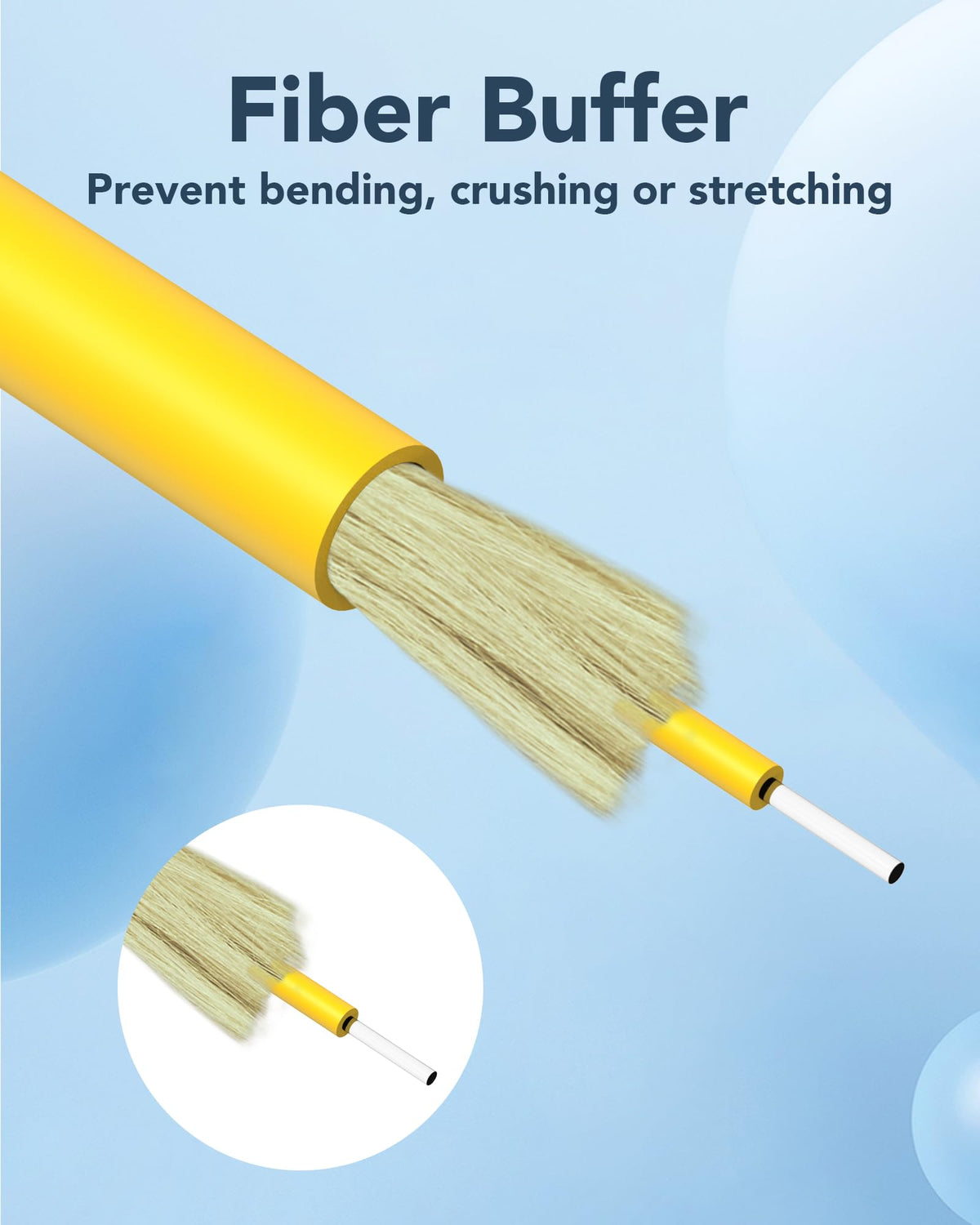 Vandesail 1 meter fiber patch cable LSZH jacket text