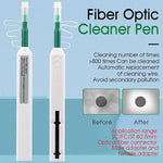 Fiber optic cleaning pen push mechanism demonstration