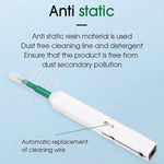 Fiber cleaner pen used on SC connector adapter