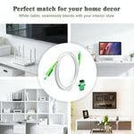 Full length view of 10FT fiber optic patch cord for internet