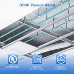 Cable Matters fiber cable showing OFNP plenum rating label