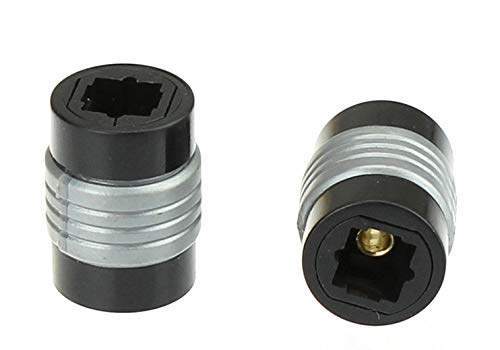 Accessonico Toslink digital audio coupler 2 pack black