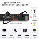 Bangun digital audio cable connected to sound bar