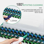 Fiber optic cleaner pen one-click mechanism detail