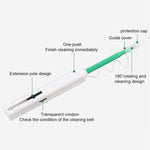 Fiber optic connector cleaner pen size reference