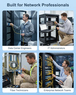 Vandesail LC to LC fiber optic cable showing yellow LSZH jacket
