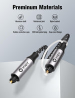 Vioy 15 foot optical cable aluminum shell detail