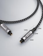 Vioy optical audio cable set with protective caps
