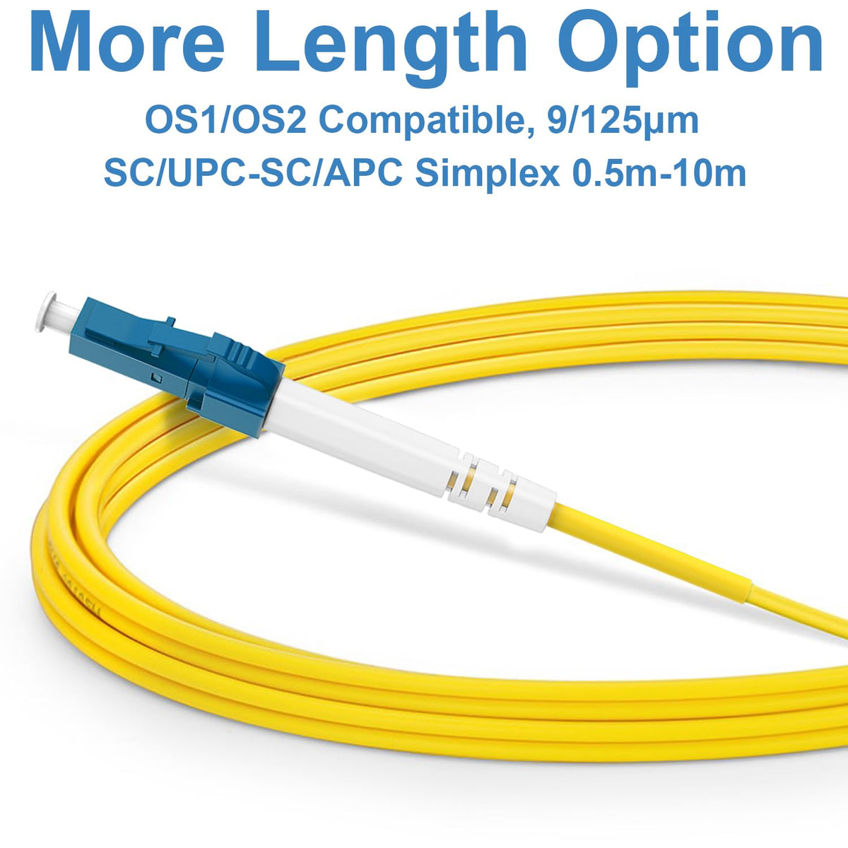 Flyprofiber single mode fiber optic cable LC/UPC blue connector