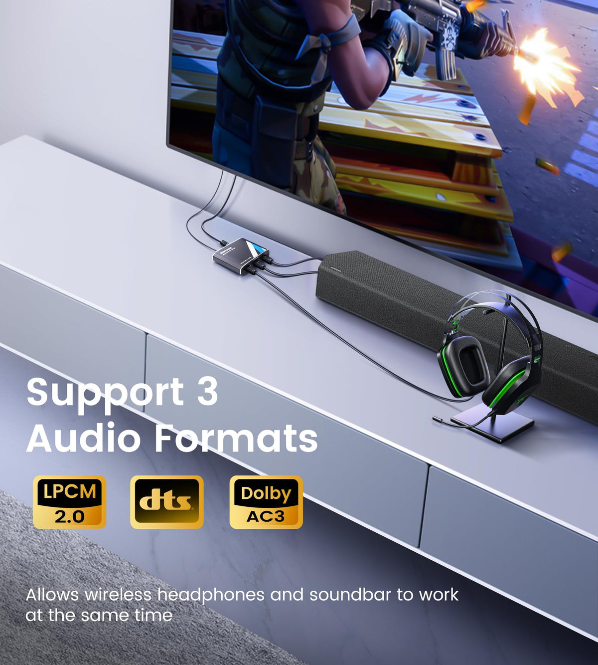 Side profile of Newcare digital optical splitter