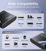 Newcare optical audio splitter showing LED status indicators