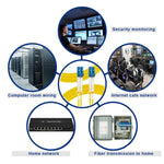 High density data center installation with fiber patch cables