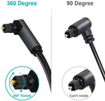 Emk optical cable connected to a soundbar