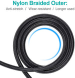 Full view of 1 meter grey optical audio cord