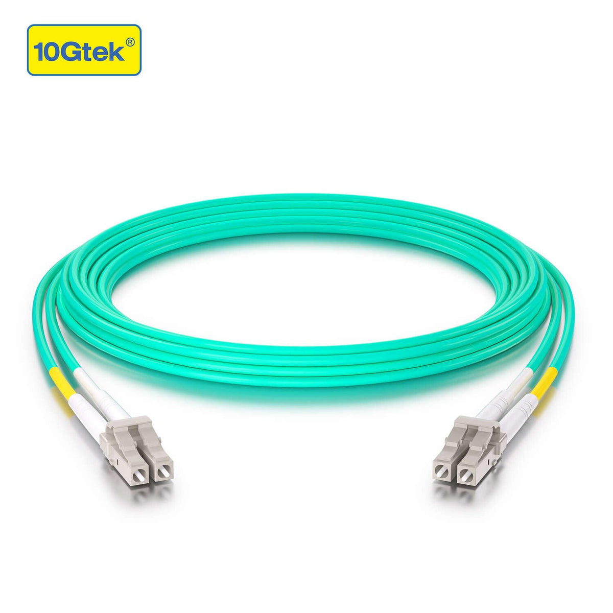 10Gtek fiber jumper cable packaging and label detail