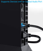 BlueRigger Toslink cable protective dust caps detail