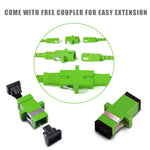Armored structure of Bangun white fiber optic patch cord