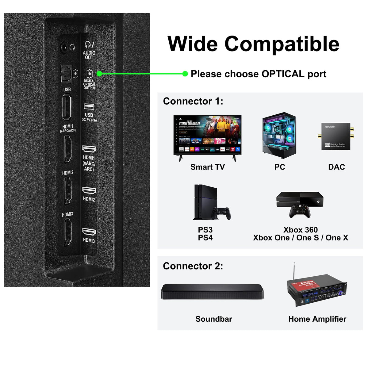 DteeDck ultra thin optical cable profile view