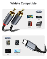 ZOOAUX PRO cable connecting a smartphone to a home stereo