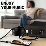 Kxable audio cable with included cable management ties