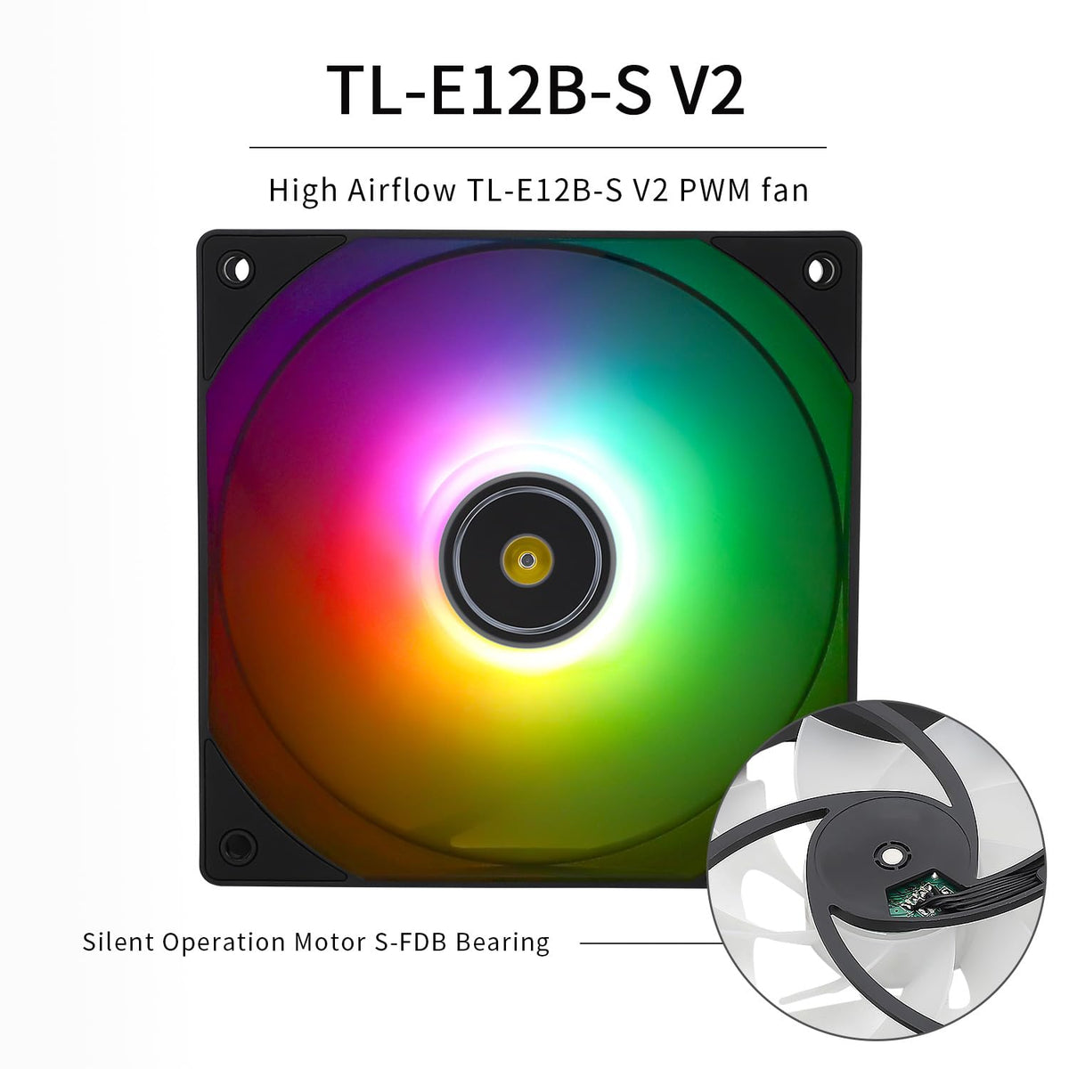 Thermalright 240mm black AIO liquid cooler showing the sleek octagonal pump block with addressable RGB illumination.