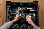 EK water cooling loop pressure tester with flexible tube hose attachment