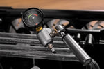 EK leak tester flex top pressure gauge detailing safe testing zones
