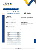 Javex speaker wire blue and black jacket detail