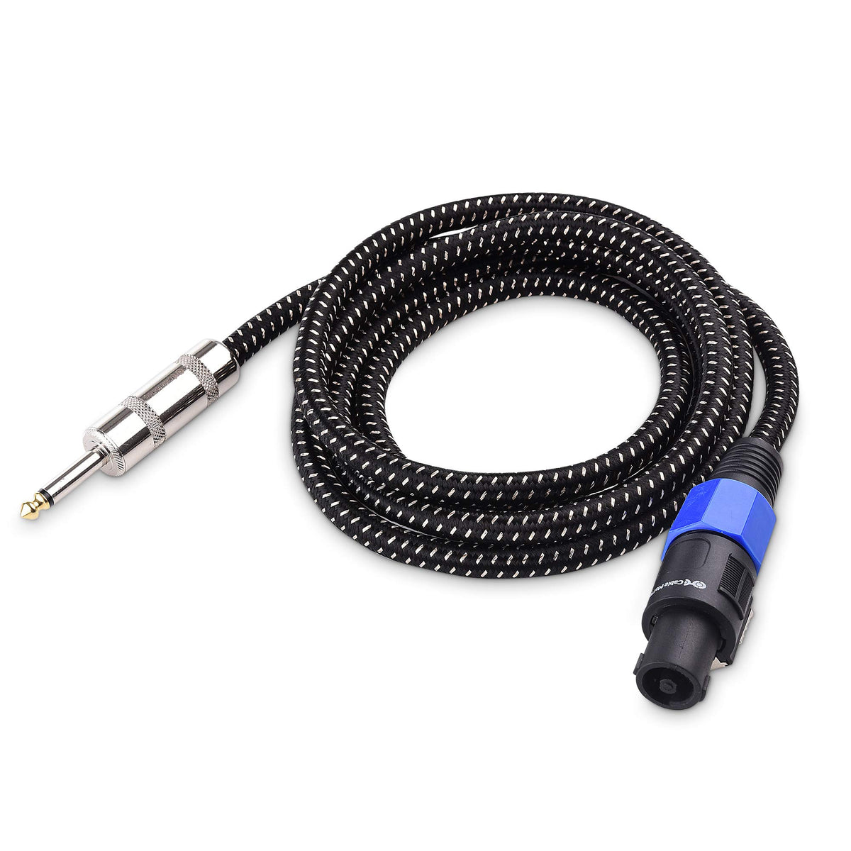 Close up of Cable Matters locking NL4FC Speakon connector