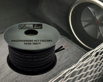Close up of Sinus Live 14AWG speaker wire showing square and round strands