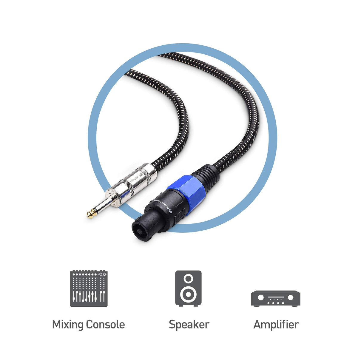 Cable Matters speaker cable connectors side by side