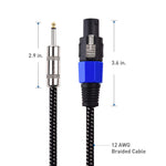 Cable Matters premium speaker cable coiled for storage