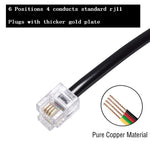 Two pack landline splitter accessories with gold plated copper contacts.