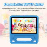 Rear view of Wxunja children tablet showing camera and branding