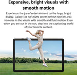 Samsung Galaxy Tab A9 4G LTE model side profile and speakers