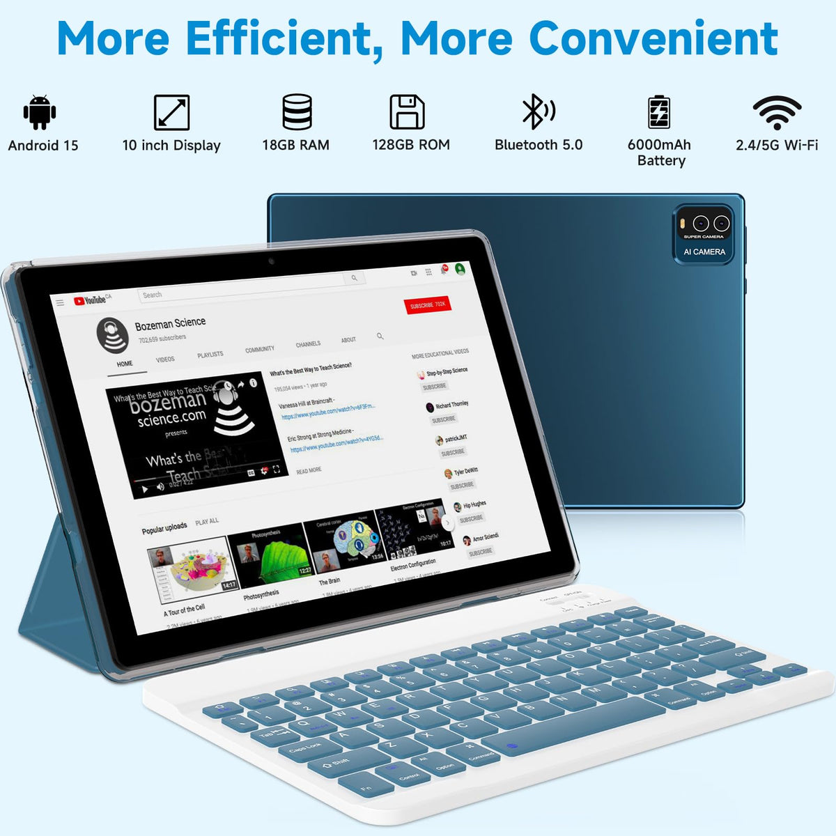 Side profile of Iweggo 10 inch Android tablet