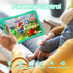 Close up of Pritom tablet screen showing parental control settings