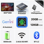 Sharecloud tablet 10.1 inch IPS display showing home screen