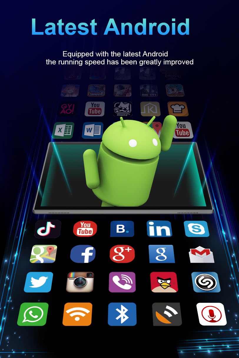 Side profile of Zzb 10 inch Android tablet with buttons
